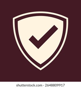 Marca de verificação escudo vetor moderno projeto de arte aplicável incrível ilustração útil colorida.eps