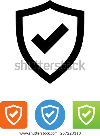 Shield with checkmark icon