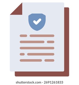Escudo con un símbolo de marca de verificación que representa la cobertura del seguro.