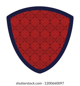 shield with circular pattern