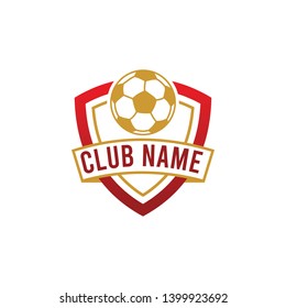 Shield club logo design template