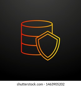 Shield in coins nolan icon. Elements of virus antivirus set. Simple icon for websites, web design, mobile app, info graphics