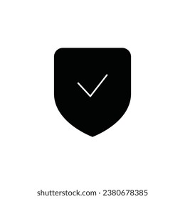 Icono de línea de concepto de escudo. Ilustración de elemento simple.Diseño de símbolos de esquema de concepto de escudo.