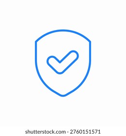 shield confirmed security verified protection guaranteed security icon sign vector