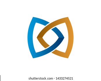 Shield Connection Logo Template, Icon, Symbol