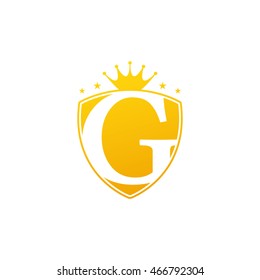 Shield Crest Letter G Vector