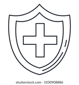 shield with cross icon