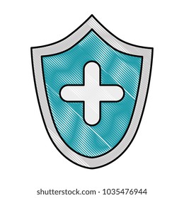 shield with cross icon