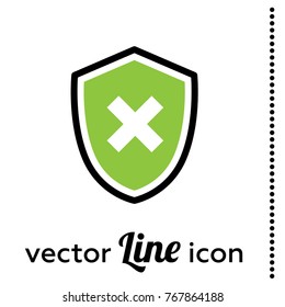 shield cross vector icon