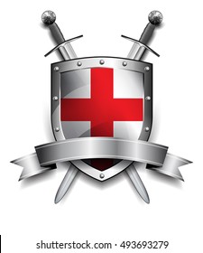 Shield with Crossed Swords