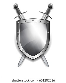 Shield with Crossed Swords