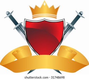 Escudo de la realeza de la corona