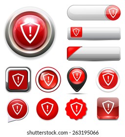 shield danger button