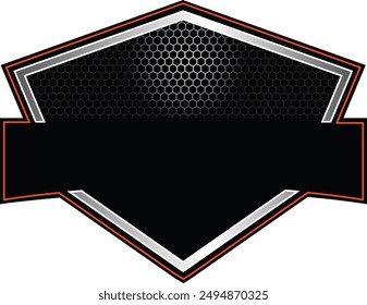 shield design with editable vector file
