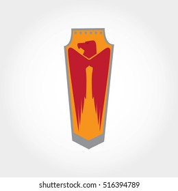 Shield design icon. Vector Illustration