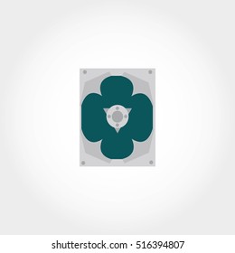 Shield design icon. Vector Illustration