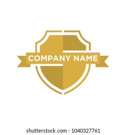 shield design logo template 