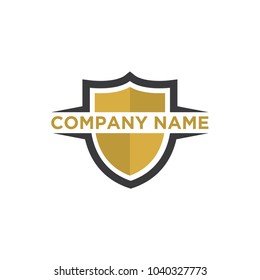 shield design logo template 