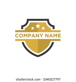 shield design logo template 