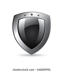 shield design over white background vector illustration 