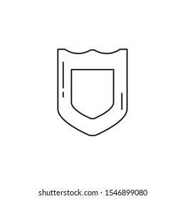 Shield design, Security protection emblem banner heraldic insignia and honor theme Vector illustration