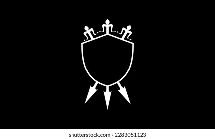 Shield design and three spears