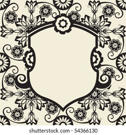shield design, vector background