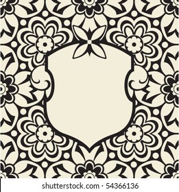 shield design, vector background