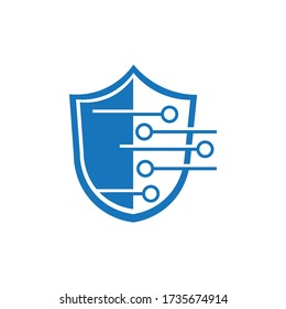 vector de logotipo de ilustración digital de blindaje
