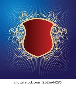 Shield, digitally produced vector art