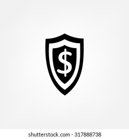 shield and a dollar sign