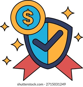 Ein Schild mit einem Dollarzeichen darauf. Das Schild ist weiß und hat einen schwarzen Rand