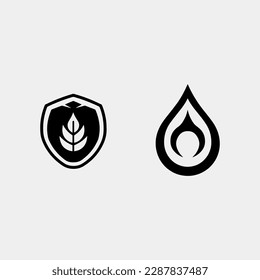diseño de icono de caída de escudo