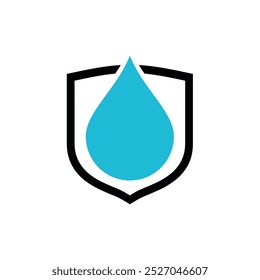 Shield and Drop Medical, Healthcare Icon Vector Logo Template Illustration Design