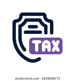 shield duotone icon. Sleek and modern vector icon for websites, mobile apps, marketing materials, and corporate design. Fully scalable and ready to use.