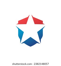 Shield Emblem, Icon Vector Logo Design Template Illustration on white background