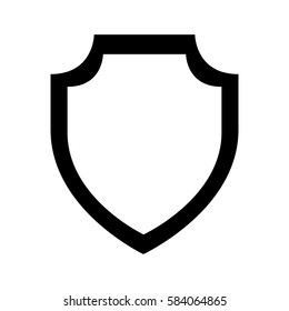 shield emblem isolated icon