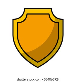 shield emblem isolated icon