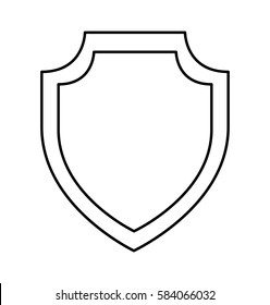 shield emblem isolated icon