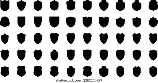 Shield Emblem shape and Badge Symbol Set 50
