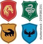 shield emblem of the wizarding school