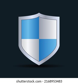 Shield emoji vector illustration isolated on background. 3d illustration.