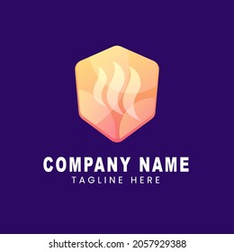 shield energy gradient logo business 