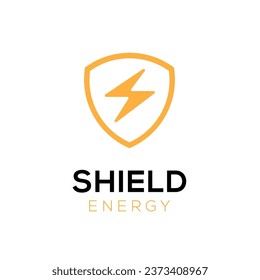 Concepto de diseño del logotipo de Shield Energy