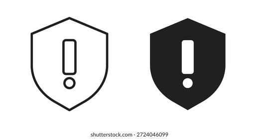 Schild Ausrufezeichen Logo Design, Piktogramm Symbole