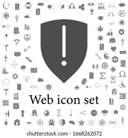 shield exclamation mark icon. web icons universal set for web and mobile