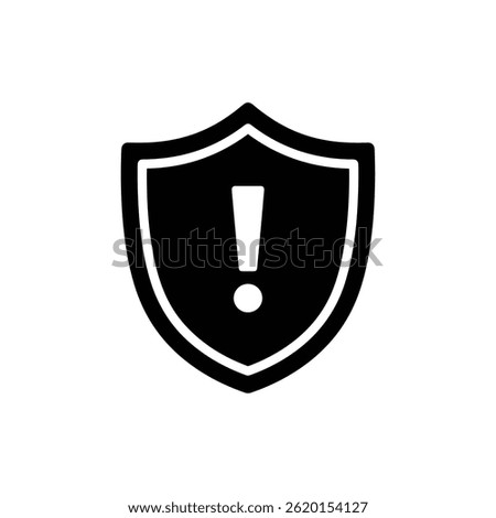 Shield with Exclamation Mark Symbolizing Protection Against Unethical Practices