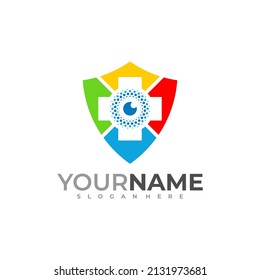 Shield Eye logo vector template, Creative Eye logo design concepts