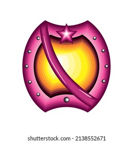 shield fantasy armor icon isolated