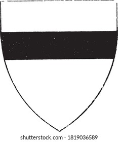 Shield fess, From the Dictionary of Word and Things, 1888.